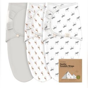 Organic Baby Swaddle Sleep Sacks Set of 3